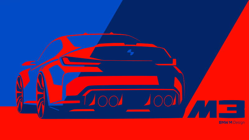 Die neue BMW M3 Limousine - Design Skizze