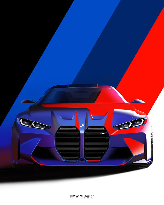 Die neue BMW M3 Limousine - Design Skizze