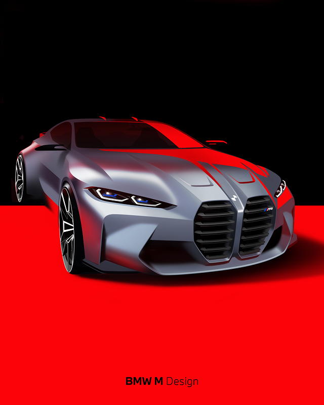 Das neue BMW M4 Coup� - Design Skizze