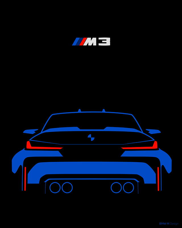 Die neue BMW M3 Limousine - Design Skizze