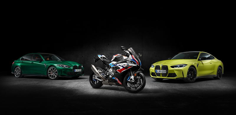 BMW M3 Competition Limousine, BMW M4 Competition Coup� und BMW M 1000 RR.