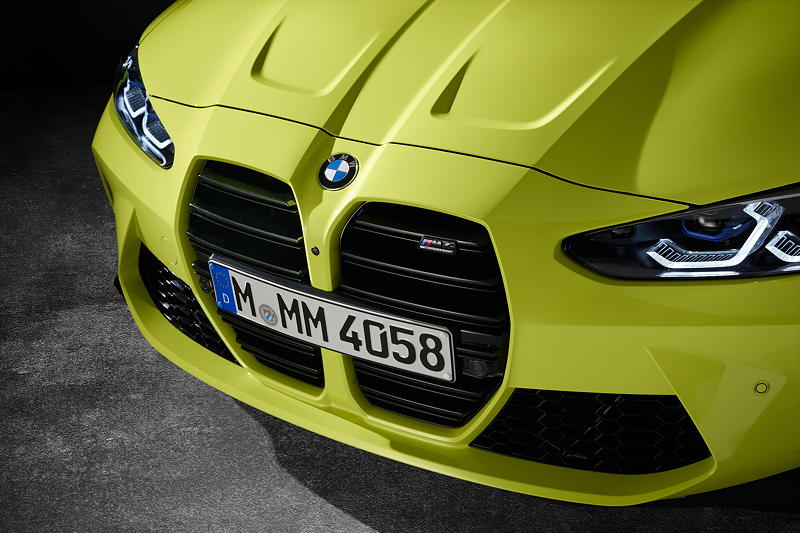 BMW M4 Competition Coup�, Front mit grosser Niere.