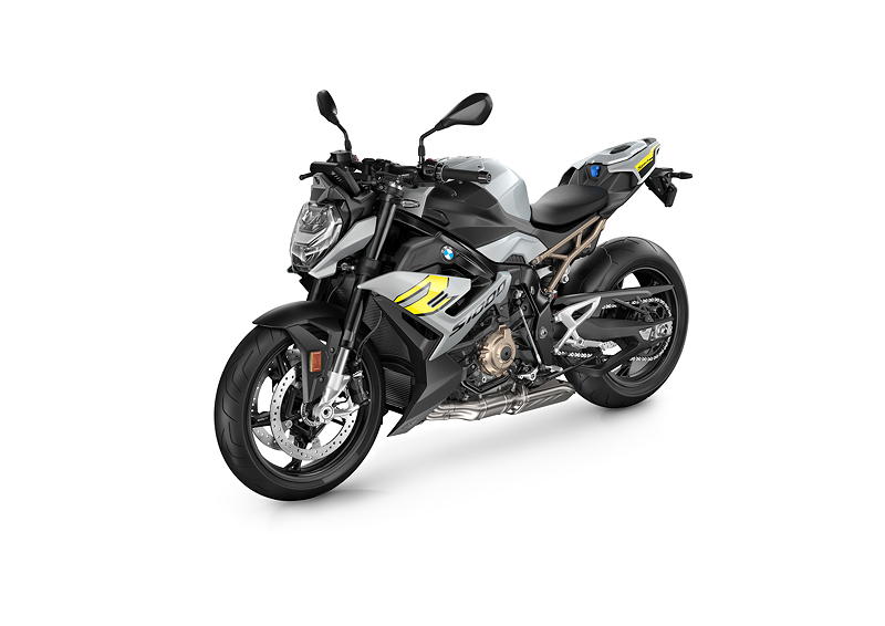 BMW S 1000 R, Style Sport mit der Grundfarbe Hockenheimsilber metallic. 