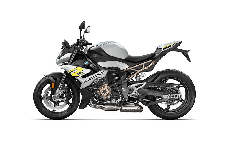 BMW S 1000 R, Style Sport mit der Grundfarbe Hockenheimsilber metallic. 