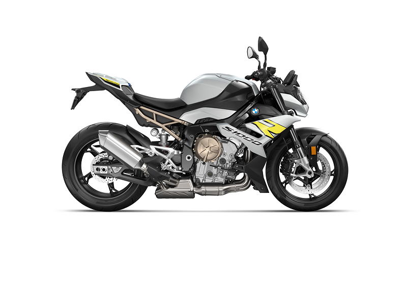 BMW S 1000 R, Style Sport mit der Grundfarbe Hockenheimsilber metallic. 