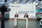 BMW Connected Car Beta Days - V.l.n.r.: Peter Henrich, Senior Vice President Product Management, Christophe Grote, Senior Vice President Electronics.