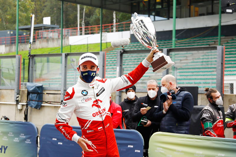 Zolder (BEL), 18.10.2020, DTM Rennen 16, Drittplatzierter Fahrer Robert Kubica (POL), BMW Privatkunden Team ART Grand Prix, BMW M4 DTM.