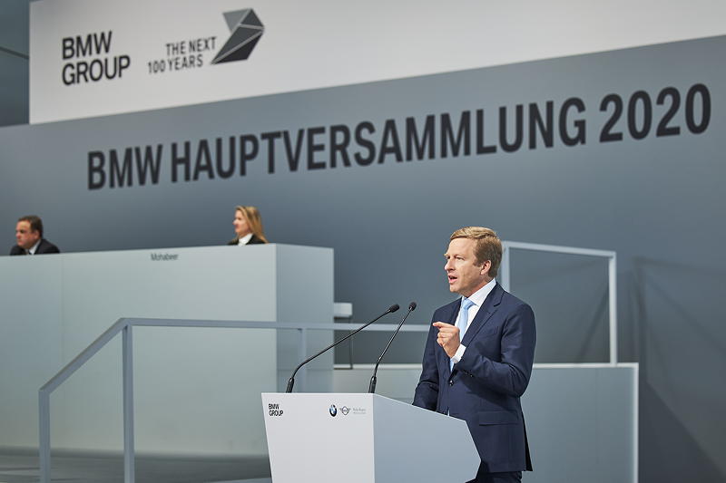 100. ordentliche Hauptversammlung der BMW AG am 14. Mai 2020 in M�nchen (erste rein virtuelle HV). Oliver Zipse, Vorsitzender des Vorstands der BMW AG.