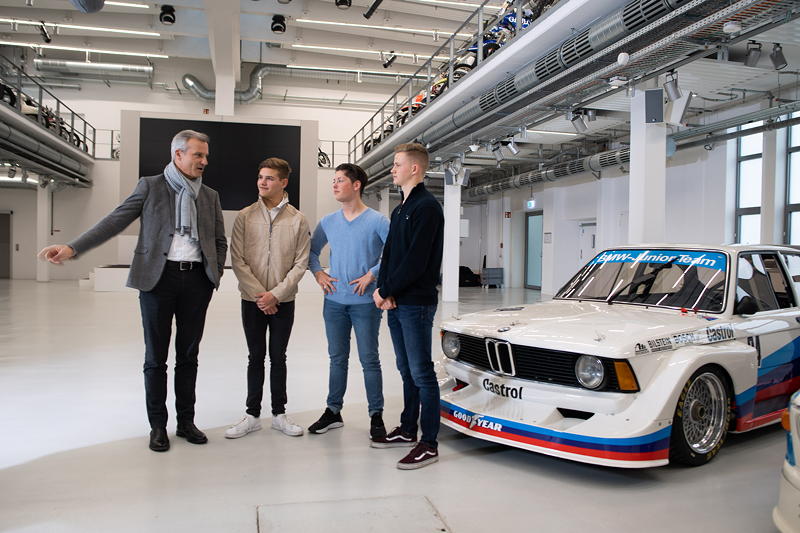 BMW Junior Team 2020. Dan Harper, Max Hesse, Neil Verhagen, Jens Marquardt.