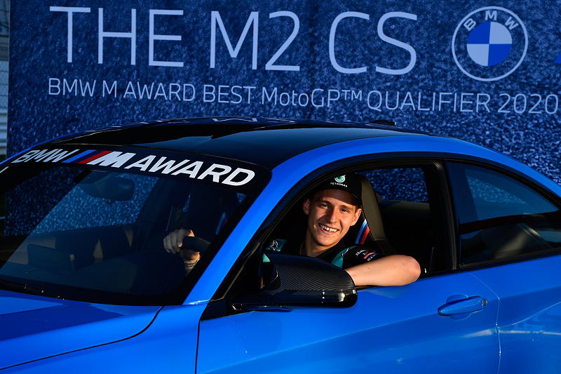 Portimo (POR), 21.11.2020. BMW M GmbH, BMW M Award 2020, MotoGP. Sieger Fabio Quartararo (FRA), Siegerfahrzeug BMW M2 CS.