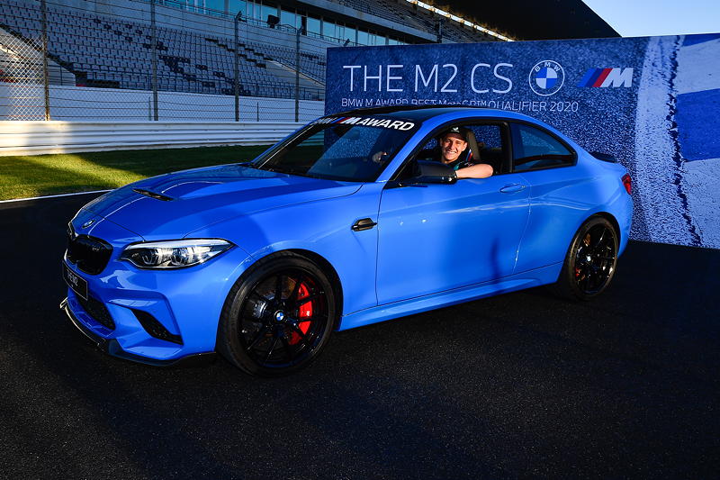 Portimo (POR), 21.11.2020. BMW M GmbH, BMW M Award 2020, MotoGP. Sieger Fabio Quartararo (FRA), Siegerfahrzeug BMW M2 CS.