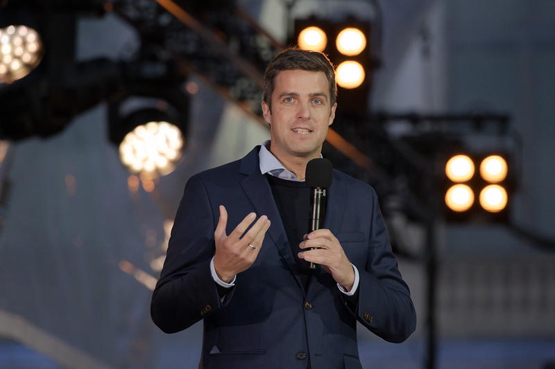 Staatsoper fr alle 2020: Matthias Schulz (Intendant der Staatsoper Unter den Linden) auf dem Bebelplatz in Berlin am 06.09.2020.