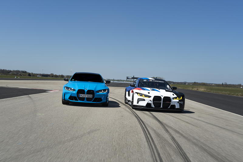 BMW M4 GT3 mit dem BMW M4 Competition.