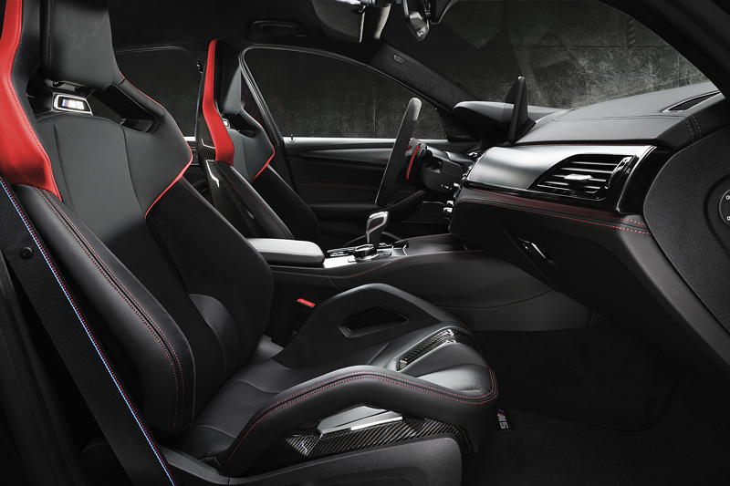 BMW M5 CS, Sport Schalensitze vorne.