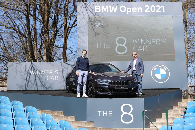 Patrik K�hnen (BMW Open Turnierdirektor), Sebastian Mackensen (Leiter Markt Deutschland BMW Group)