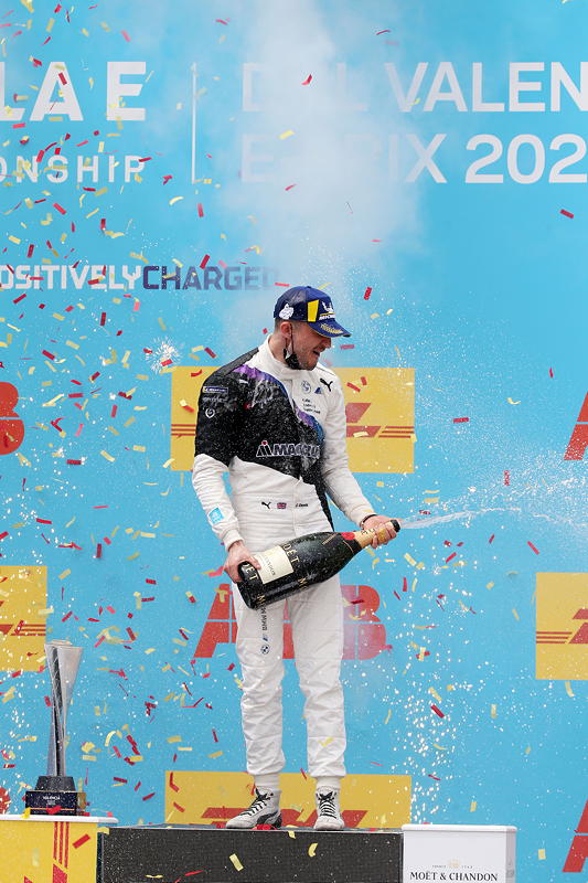 Formel E, Valencia E-Prix 2021, Rennen 2, Rennsieger Jake Dennis (GBR) #27 BMW iFE.21.