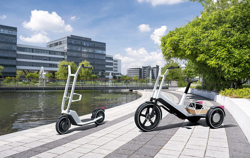 Impulse fr urbane Mobilitt: Concept Clever Commute (li.), Concept Dynamic Cargo (re.)