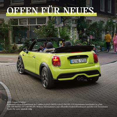 BigLove . Markenkampagne MINI Mrz 2021, MINI Cooper S Cabrio