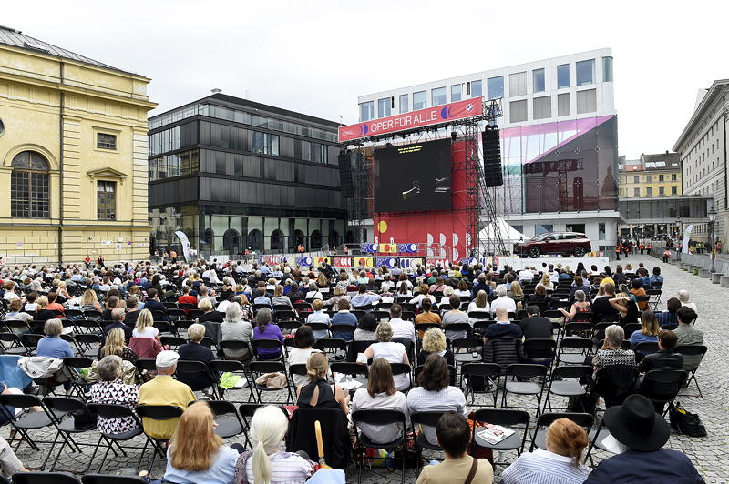 Oper fr alle 2021: Live-bertragung von Richard Wagners 'Tristan und Isolde', 31. Juli 2021, Mnchen.