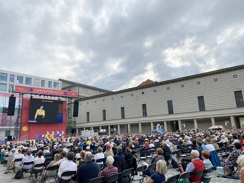  Oper fr alle 2021: Live-bertragung von Richard Wagners 'Tristan und Isolde', 31. Juli 2021, Mnchen.