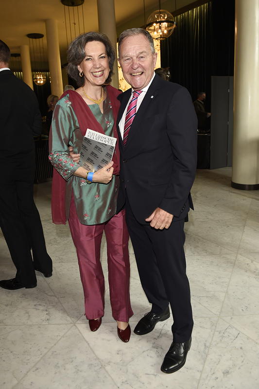 Oper fr alle 2021: v.l.n.r.: Barbara und Dr. Wolfgang Heubisch (Vizeprsident des Bayerischen Landtags)
