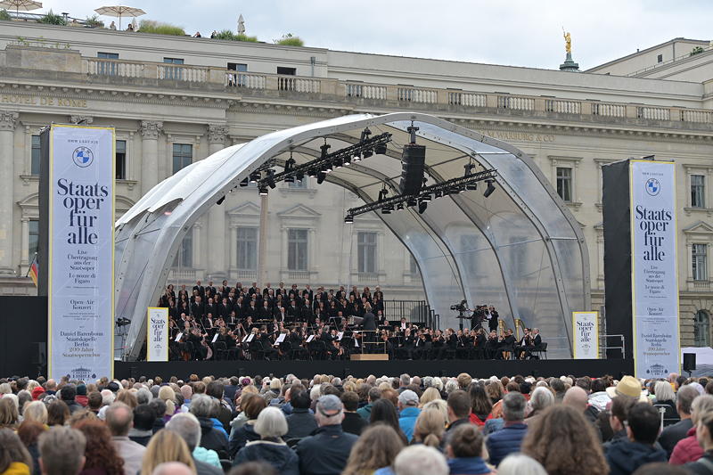 Staatsoper fuer alle 2021 am 18. und 19. September 2021 auf dem Bebelplatz in Berlin. Foto: Peter Adamik
