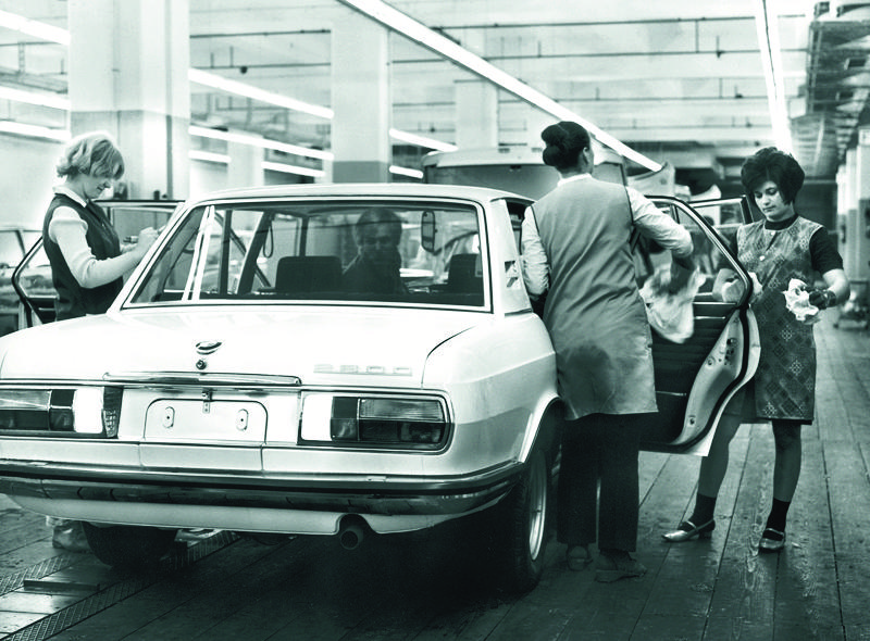  50 Jahre Automobilbau im Werk Mnchen: Produktion BMW 2800 (E3), 1970