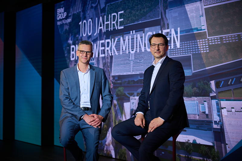 100 Jahre BMW Werk Mnchen, Produktionsvorstand Milan Nedeljkovic und Werkleiter Peter Weber.
