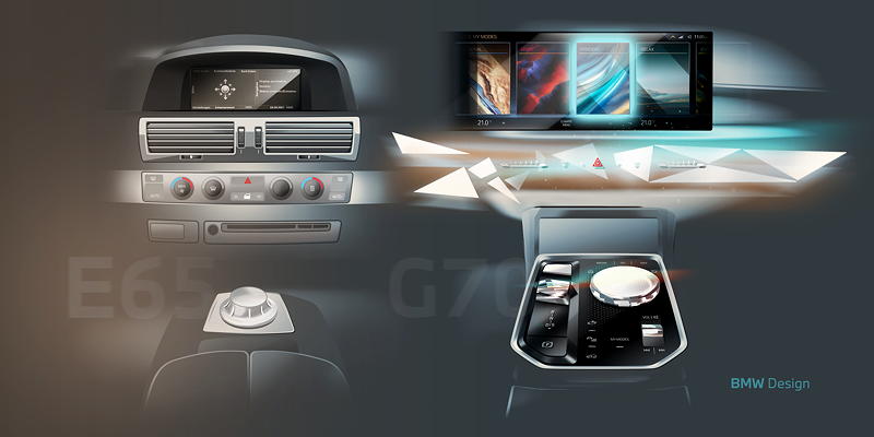 Die neue BMW 7er-Reihe: Designskizze