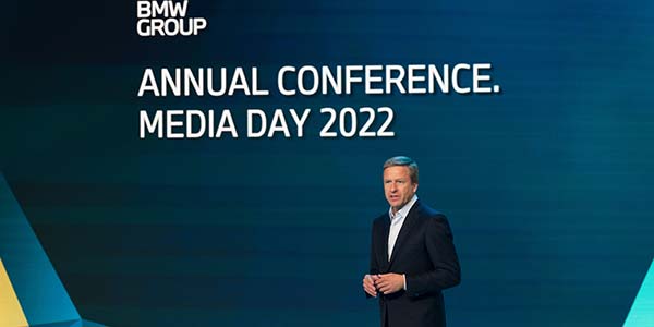 BMW Group Jahreskonferenz am 16. März 2022 in der BMW Welt in München. Oliver Zipse, Vorsitzender des Vorstands der BMW AG