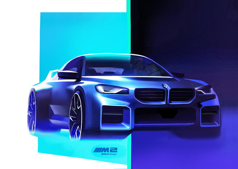 Der neue BMW M2 - Designskizze