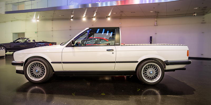 BMW Museum: Sonderausstellung 50 Jahre BMW M, war 26 Jahre im Werksverkehr im Einsatz