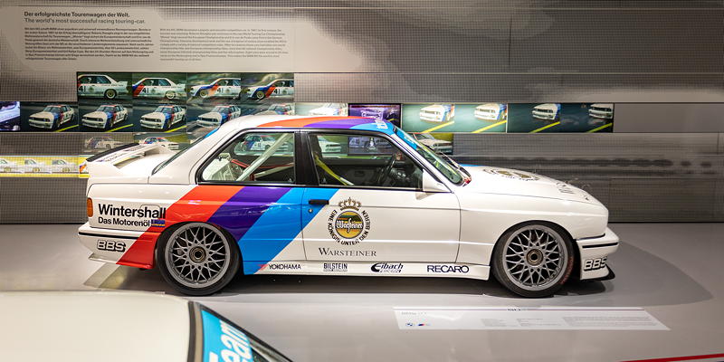  BMW Museum, Haus des Motorsport: BMW 320 Gruppe 5. Manfred Winkelhock prpariert seinen BMW selbst und wird erfolgreichster Fahrer.