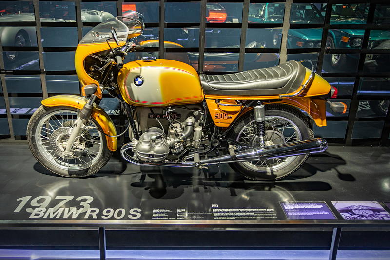 BMW Museum, Schatzkammer: BMW R 90 S, Baujahre: 1973-1976, 17.465 Einheiten wurden gebaut