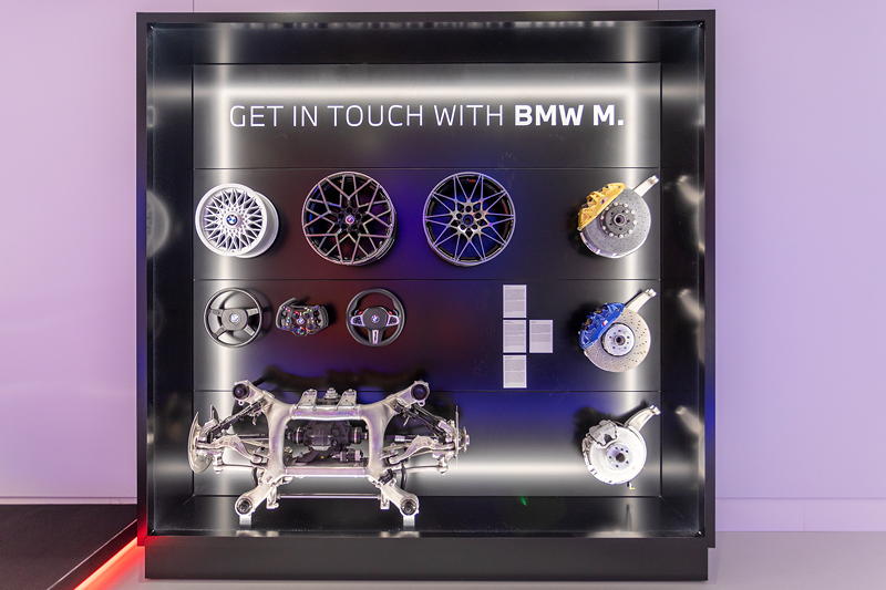 BMW Museum, Sonderausstellung 50 Jahre BMW M: BMW M Teile