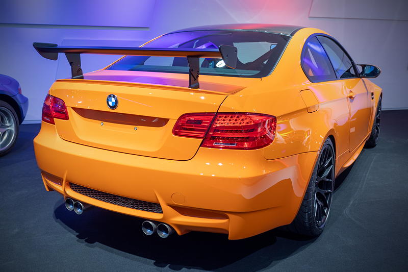 BMW Museum, Sonderausstellung 50 Jahre BMW M: BMW M3 GTS, V8-Motor, 450 PS, vmax: 305 km/h