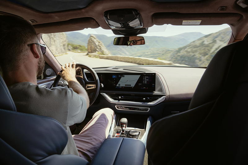 Der erste BMW XM, Innenraum.