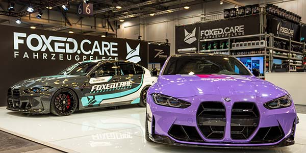 Essen Motor Show 2022: BMW M3 und BMW M4 auf dem Stand von Foxed.Care