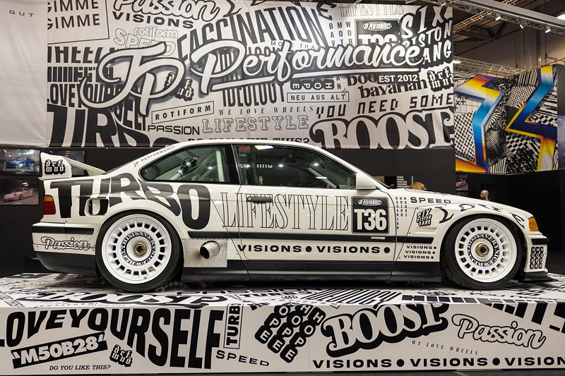 Essen Motor Show 2022: BMW 3er (E36) auf dem Stand von JP Performance