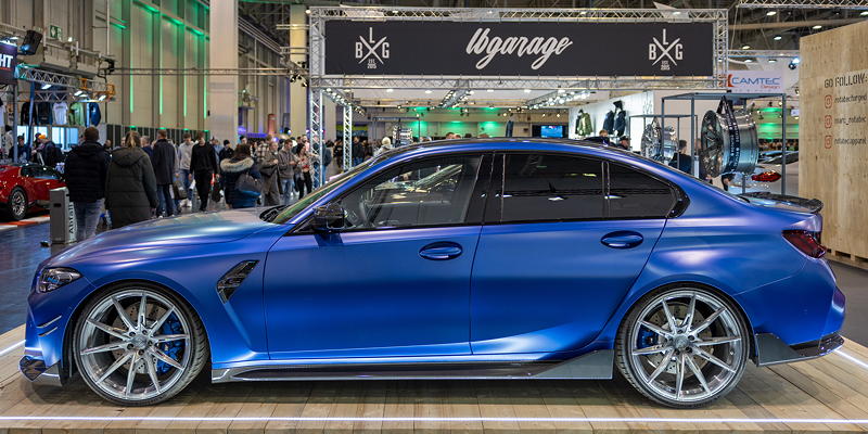 Rotatec auf der Essen Motor Show 2022: BMW M3 Competition, auf Rotatec Forged RT02 Schmiedefelgen in 21 Zoll