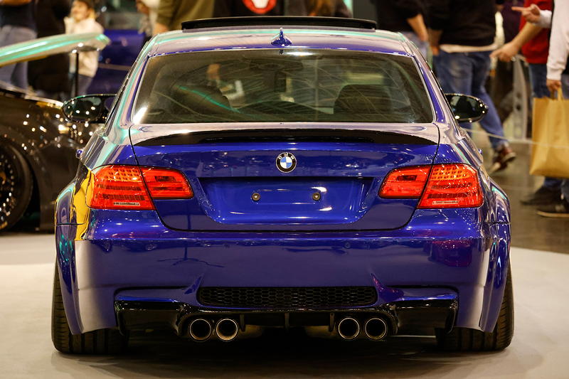 BMW 335i in der tuningXperience, Essen Motor Show 2022, Eigenbau Heck-Diffusor