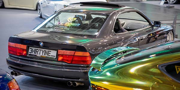 BMW 840Ci in der tuningXperience, Essen Motor Show 2022, in BMW 'Diamantschwarz mettalic'