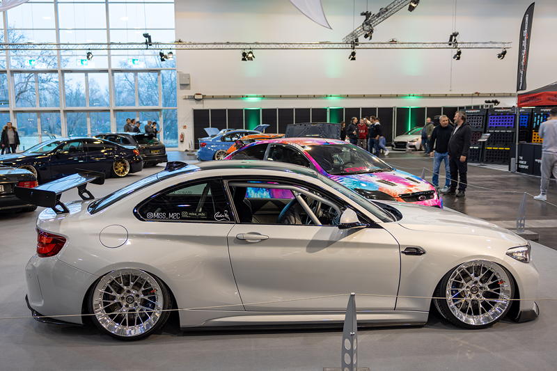 BMW M2 Competition in der tuningXperience, Essen Motor Show 2022, zustzliche Seitenschwelleranstze