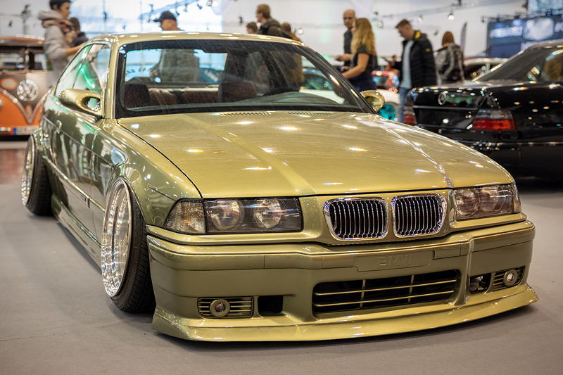 BMW 323i Coup (E36) in 'Midgreen' (eine Lexus Farbe), tuningXperience, Essen Motor Show 2022