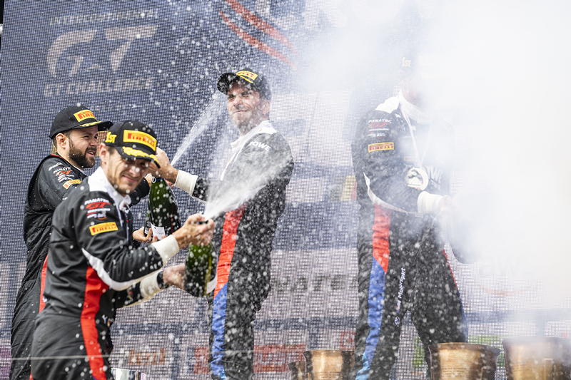 24h Spa-Francorchamps 2023. ROWE Racing, #98 BMW M4 GT3, Philipp Eng (AUT), Marco Wittmann (GER), Nick Yelloly (GBR), Podium.