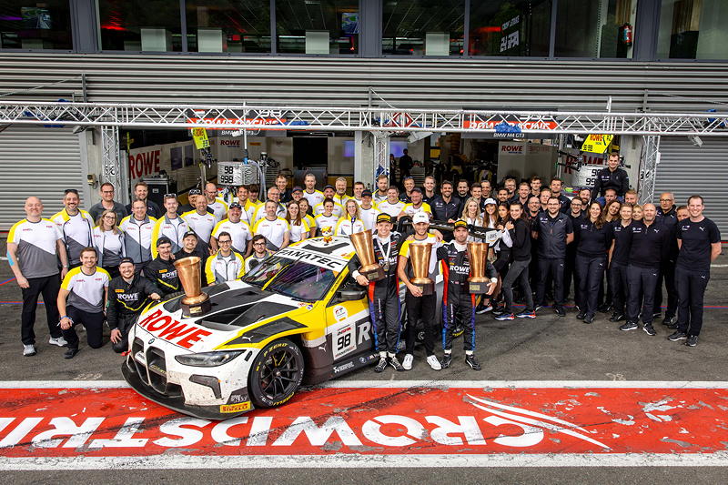 24h Spa-Francorchamps 2023. ROWE Racing, #98 BMW M4 GT3, Philipp Eng (AUT), Marco Wittmann (GER), Nick Yelloly (GBR), Team-Foto.