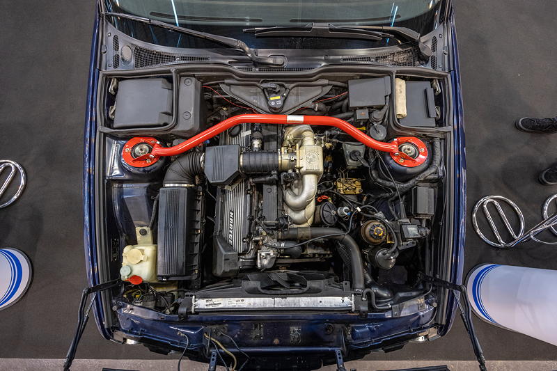 Techno Classica 2023: BMW 535i Hartge (E34), 6-Zylinder-Motor mit Hartge Modifizierung, 29 PS Mehrleistung gg. Serie