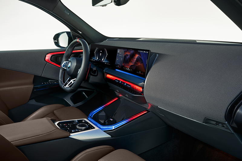 Der neue BMW X3 M50 xDrive, Interieur vorne.