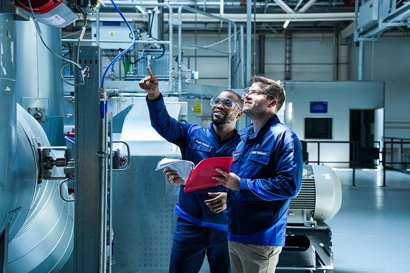 BMW Group fhrt elektrische Abluftreinigung in ersten Lackierereien ein