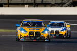 Indianapolis (USA), 20.-22.09.2024. IMSA Michelin Pilot Challenge, GS, Turner Motorsport, #95 BMW M4 GT4, Dillon Machavern, Robert Megennis, #96 BMW M4 GT4, Robby Foley, Francis Selldorff.